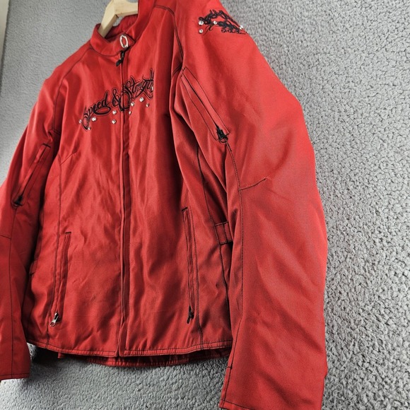 Speed and Strength Jacket‎ Womens 2XL Red To The Nines Motorcycle Textile Riding - Picture 9 of 16
